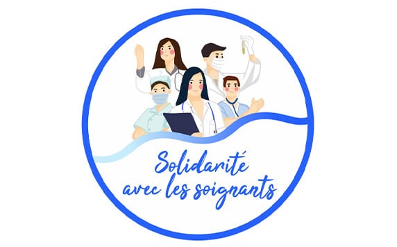 Logo solidarite avec les soignants