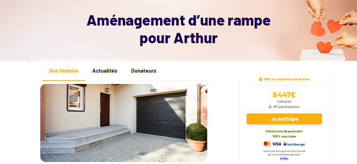 Cagnotte aménagement du domicile 32 Ouvrir une cagnotte pour aménager le domicile