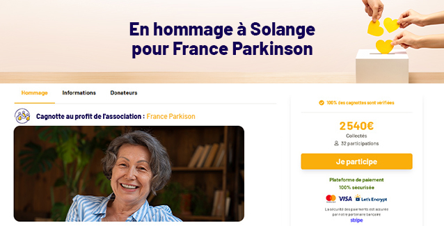 Cagnotte hommage 25 Soutenir une association chère au défunt