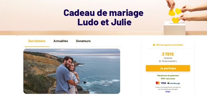 cagnotte mariage 27 Créer une cagnotte mariage/Pacs