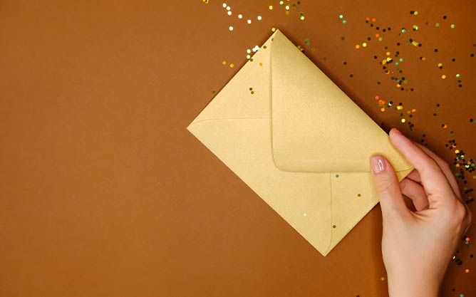 Le petit mot qui accompagne le cadeau